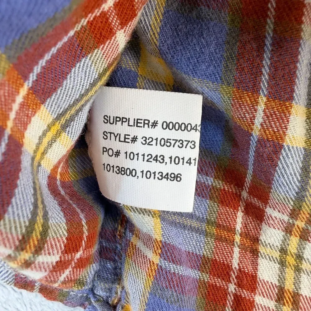 Ralph Lauren Boys 3T Plaid Button Down Shirt Pony 100% Cotton Blue Red